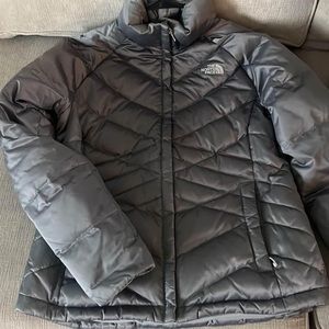 Northface grey puffer jacket